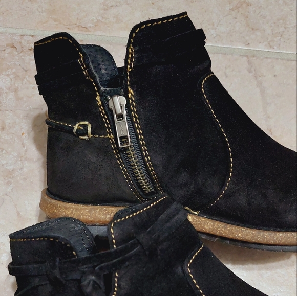 New Born black leather Wynter  ankle boot size 6.5 - Picture 9 of 15